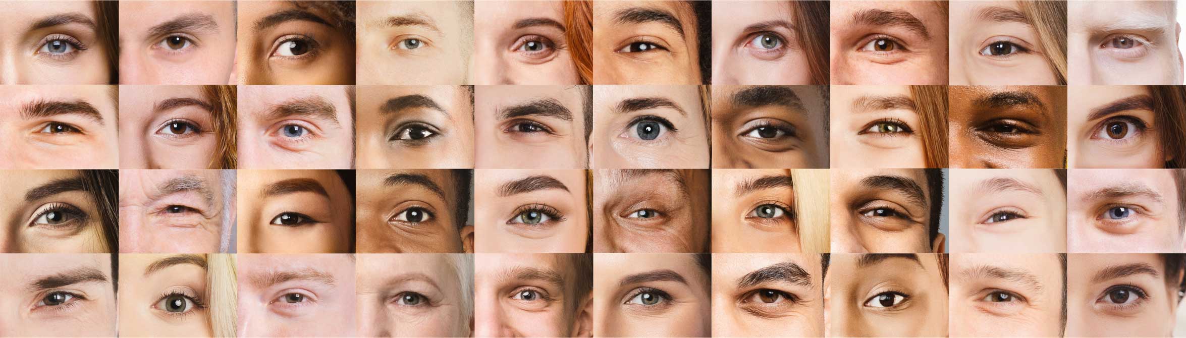 People's eyes - all shapes and sizes People's eyes - all shapes and sizes