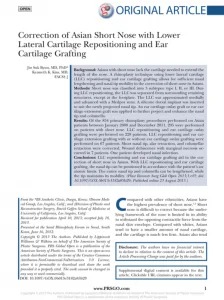 correction of asian short nose publication image