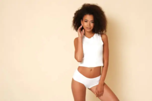 afro-american model body stock photo