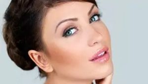 Beautiful woman face close up stock image