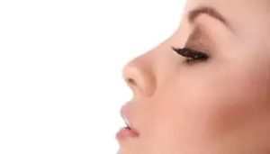 women nose stock image