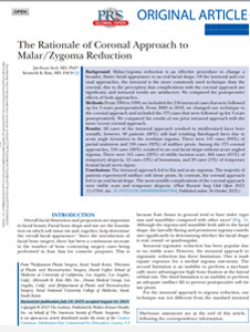 The Rationale of Coronal Approach to Malar/Zygoma Reduction image